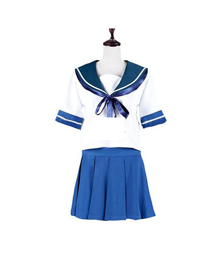 Kantai Collection : Bleu Sazanami Costumes Cosplay Acheter Pas Cher